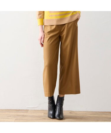 【S・Mサイズ】サキソニー　ワイドクロップドパンツ