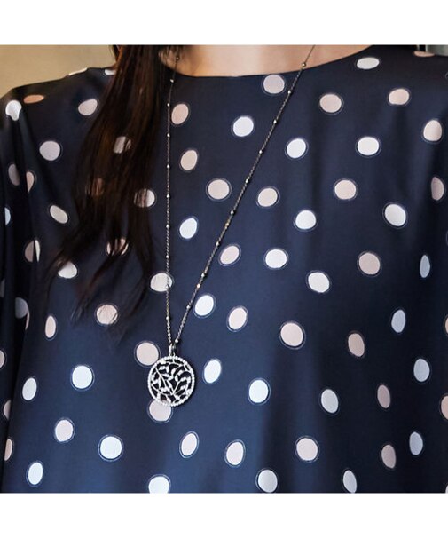 サークルリーフネックレス