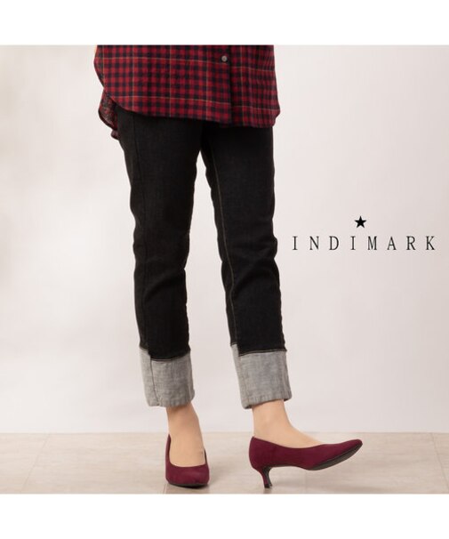 【INDIMARK】裏起毛デニム・ストレート