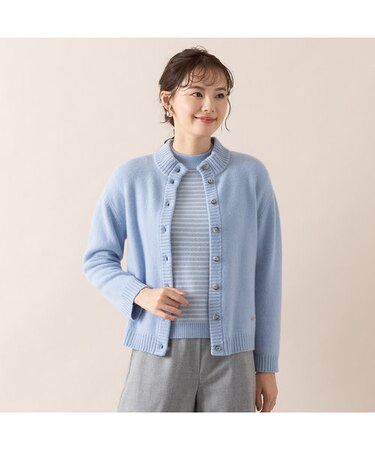 【アンサンブル対応/S・Mサイズ】カシミヤ12GGカーディガン