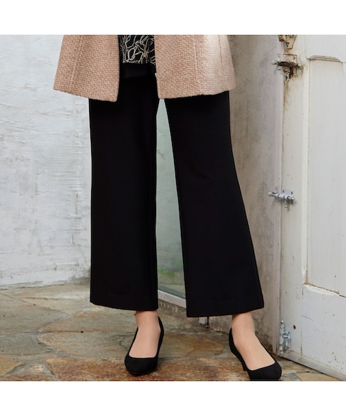 【蓄熱・保温素材】裏起毛ストレートパンツ