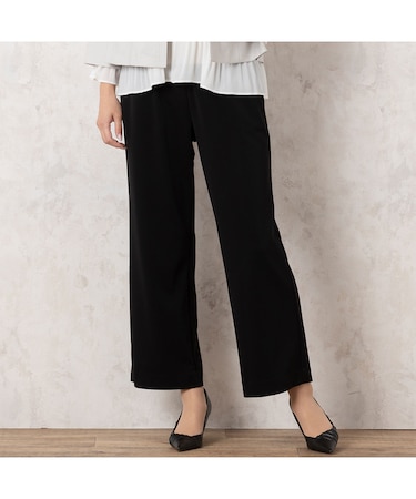 【洗える・セットアップ可能】イージーワイドストレートパンツ