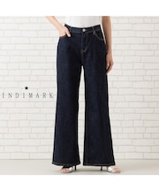 【手洗いOK・ＩＮＤＩＭＡＲＫ】ワイドストレートパンツ
