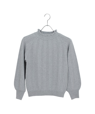 【Charme par Eclat】人気につき追加フリル衿　ウォッシャブルニット