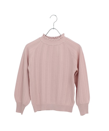【Charme par Eclat】人気につき追加フリル衿　ウォッシャブルニット