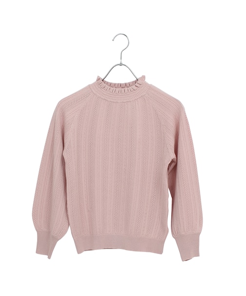 【Charme par Eclat】人気につき追加フリル衿　ウォッシャブルニット