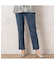 【洗える】デニム柄　オールゴムストレッチパンツ