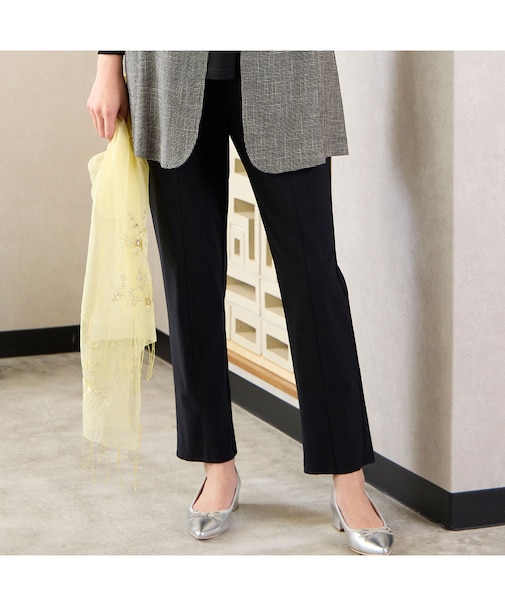 【洗える】オールゴム ストレッチパンツ