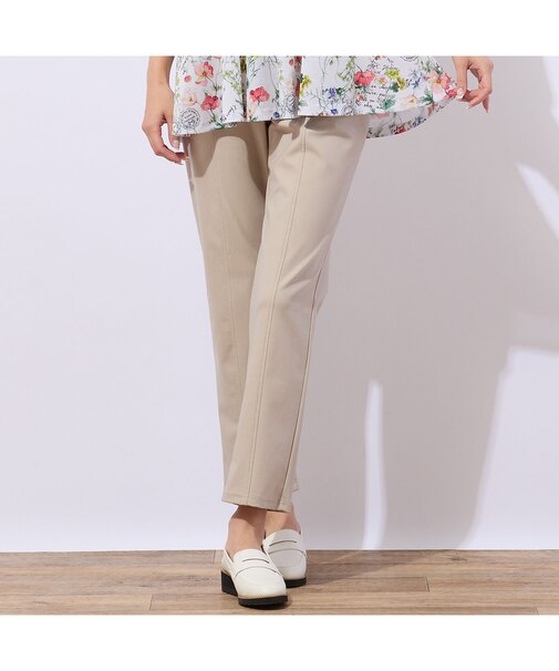 【洗える】オールゴム ストレッチパンツ