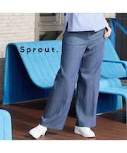 【Sprout.】ソフトコールドスラブ　ワイドパンツ