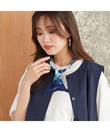 スカーフ風・マグネットネックレス