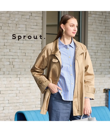 【Sprout.】ショートトレンチ風　コート