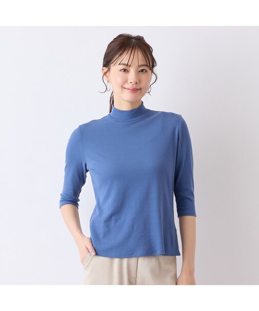 【S・Mサイズ】ハイネック　七分袖Tシャツ