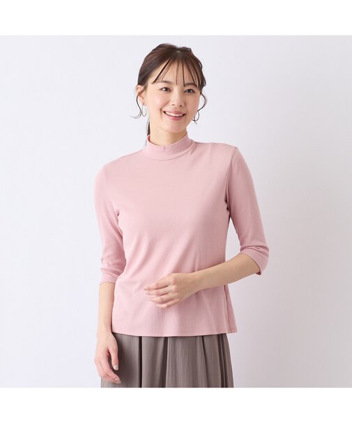 【S・Mサイズ】ハイネック　七分袖Tシャツ
