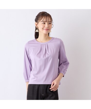 【S・Mサイズ】衿タックプルオーバーTシャツ