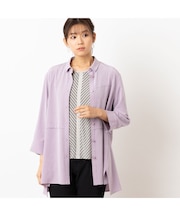 【洗える・接触冷感】Soalon ヘムデザインシャツ