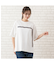 【手洗いOK・綿100％・ＩＮＤＩＭＡＲＫ】ロゴ＆セルビッチテープＴシャツ