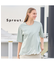 【Sprout.】綿ポリエステル　裾ロゴプリントTシャツ