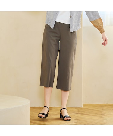 【S・Mサイズ】ポケットボタン　クロップドパンツ