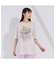 フラワープリント×刺繍Tシャツ