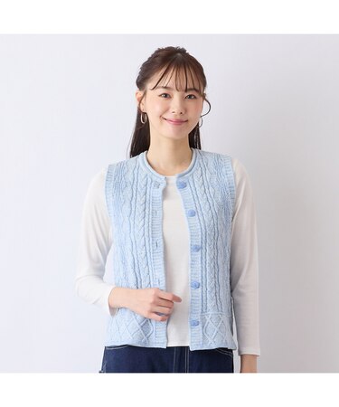 【S・Mサイズ】ウォッシャブル　ニットベスト