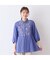 【S・Mサイズ】綿麻ワッシャー刺繍ブラウス