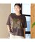 【洗える】サファリ刺繍Tシャツ