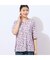 【洗える・日本製】フェザー柄タックTシャツ