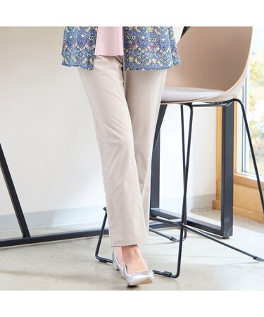 【洗える・限定カラーあり】オールゴム ストレッチパンツ