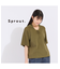 【Sprout.】ウォッシャブル　レースアップポロニット　