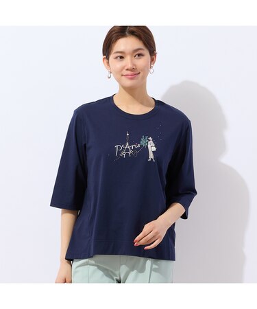 【洗える】Lobin エッフェル塔柄Tシャツ