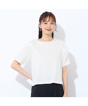 【Charme par Eclat】袖タック　プルオーバーTシャツ