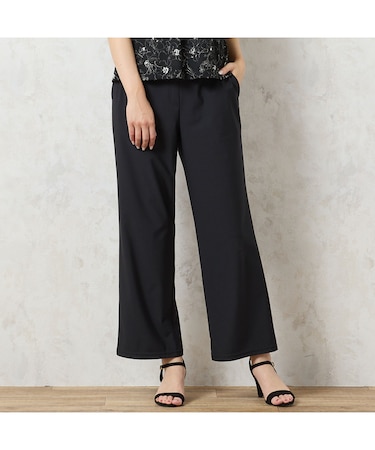 【洗える・抗菌防臭・日本製・3L/4Lサイズあり】オールゴムストレートパンツ