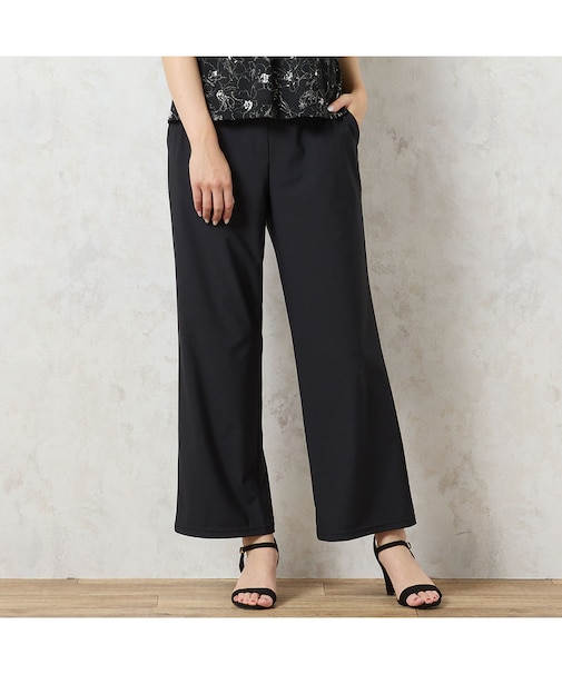 【洗える・抗菌防臭・日本製・3L/4Lサイズあり】オールゴムストレートパンツ