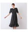 【S・Mサイズ】ウォッシャブル　シフォンカットジャカードワンピース