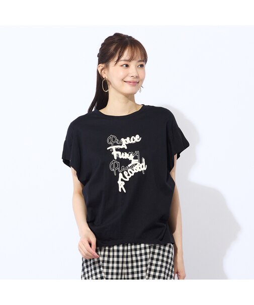 【S・Mサイズ】綿100％フレンチスリーブTシャツ