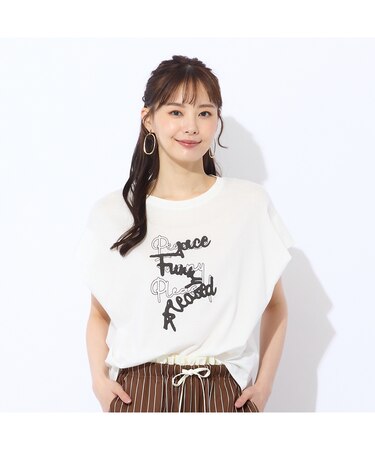 【S・Mサイズ】綿100％フレンチスリーブTシャツ