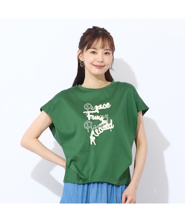 【S・Mサイズ】綿100％フレンチスリーブTシャツ