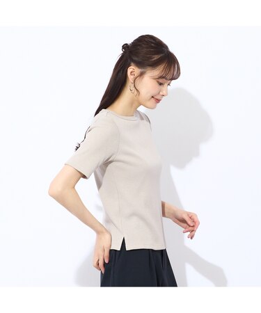 【S・Mサイズ】ラメリブジャージー 半袖Tシャツ