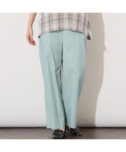 【手洗いOK】コットンリネンワイドパンツ