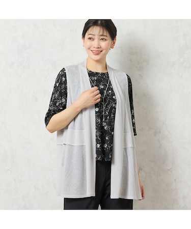 【洗える】ペプラムデザイン シアーベスト