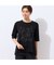 【洗える】花刺繍AラインTシャツ