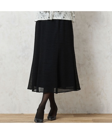 【洗える・セットアップ可能・3L/4Lサイズあり】セミフレアスカート