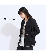 【Sprout.】ウォッシャブルシアーストレッチジャケット