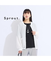 【Sprout.】ウォッシャブルシアーストレッチジャケット