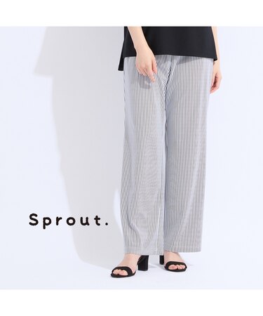 【Sprout.】ストライプトリコットパンツ