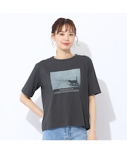 【洗える・吸水速乾】綿100％ネコプリントTシャツ