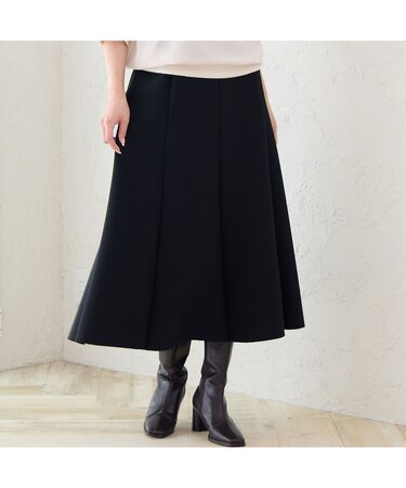 【3L/4Lサイズあり】ダンボールニットAラインスカート