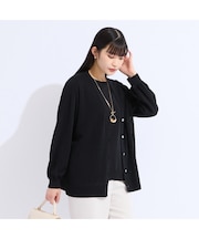 【L～4L/アンサンブル対応】レーシーカーディガン
