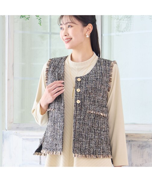 ツイードベスト